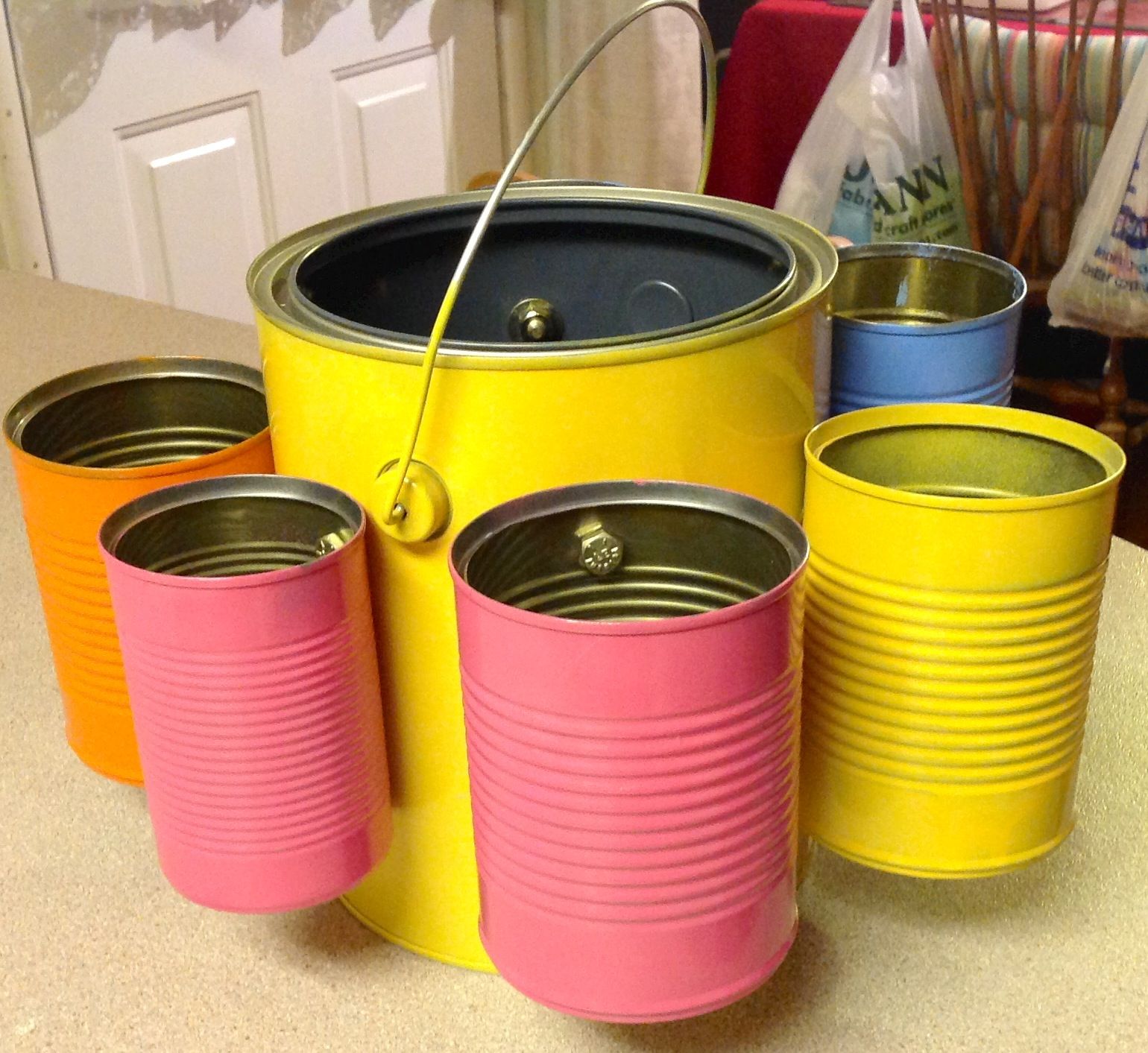 Tin Can Organizer !