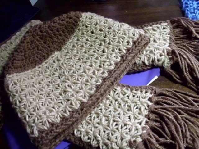 Star Gather Crocheted Scarf