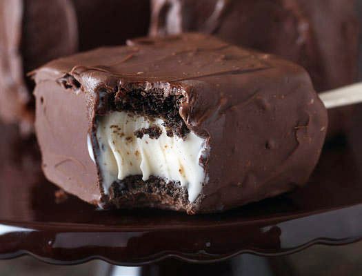Chocolate Covered Brownie Ice Cream Sandwiches