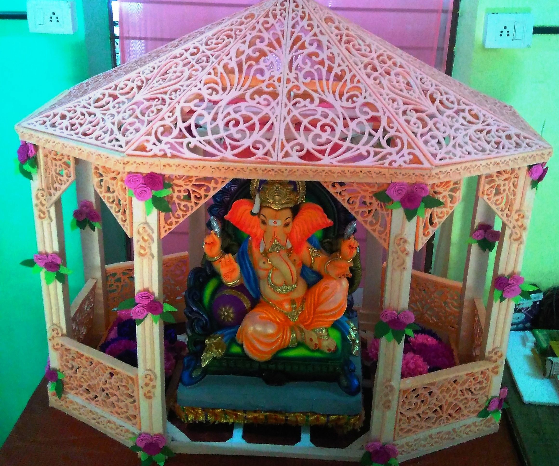 Thermocol Decorative Temple