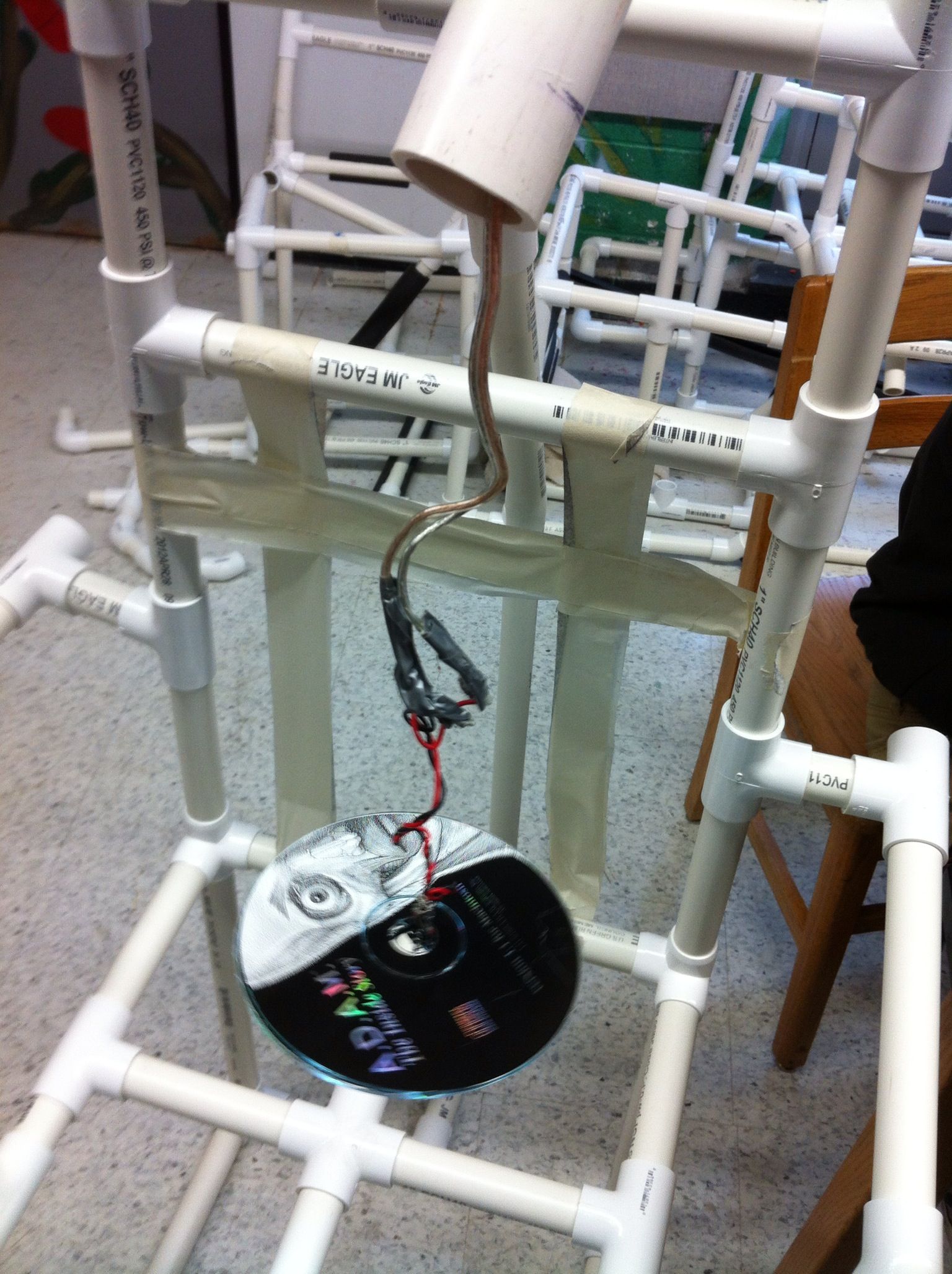 LED PVC Chair W/ Reading Light