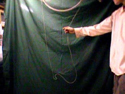 Kinetic Chain Sculpture Built From a Bicycle