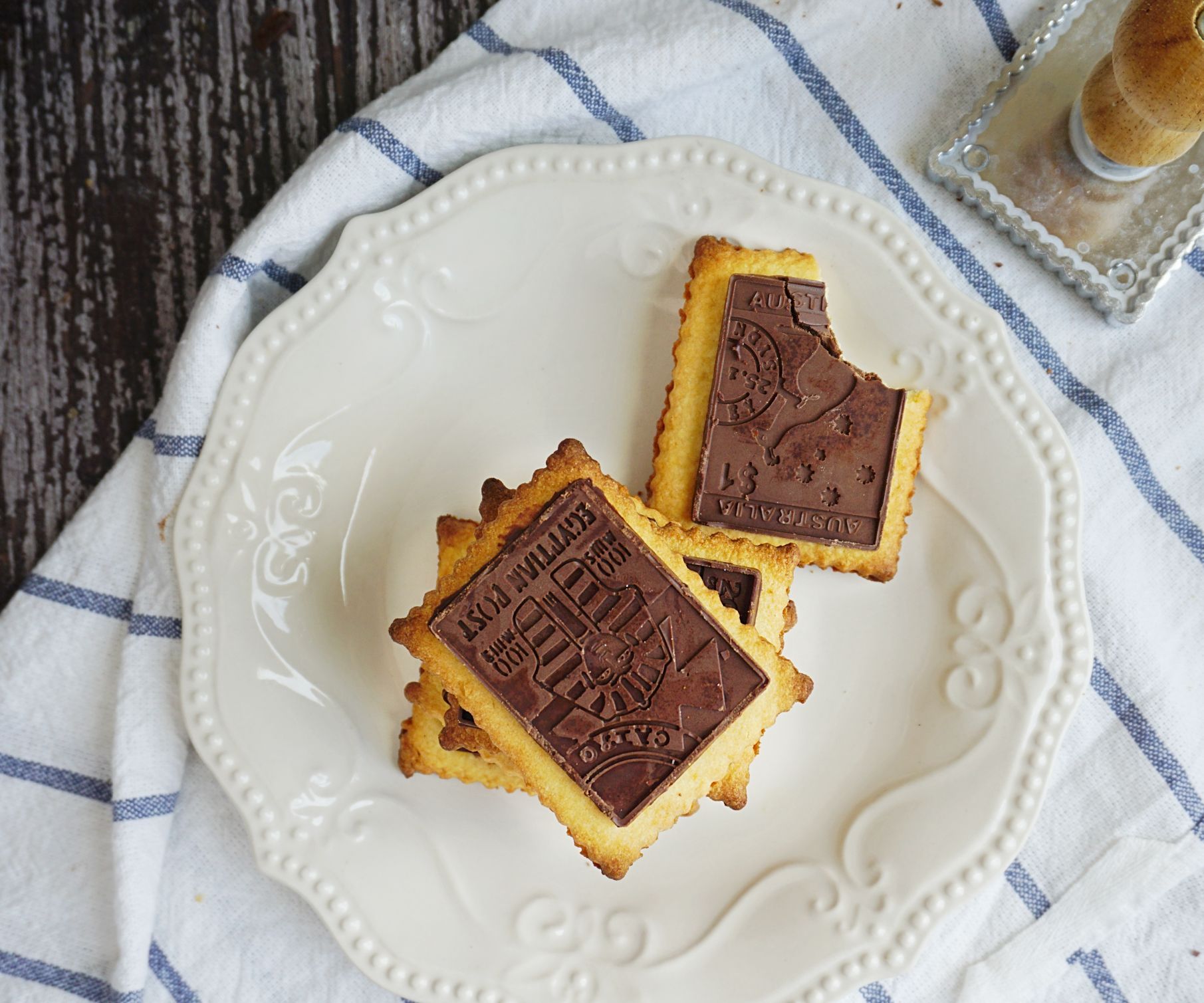 Orange Chocolate Petit Beurre Cookies