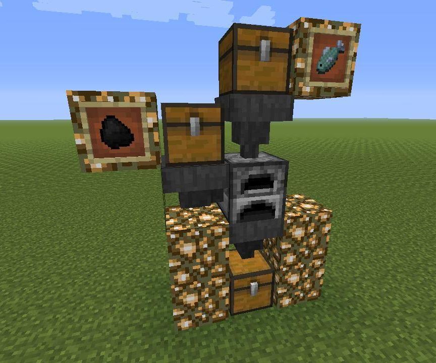 Minecraft Automatic Smelter