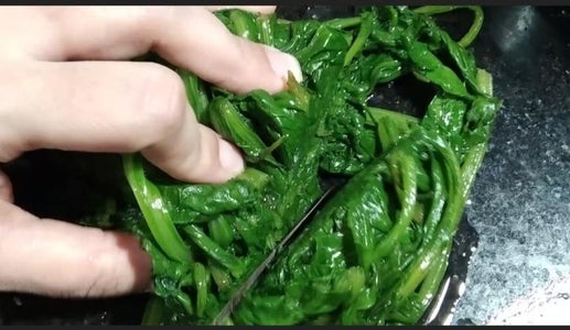 Blanching  of Palak / Spinach 