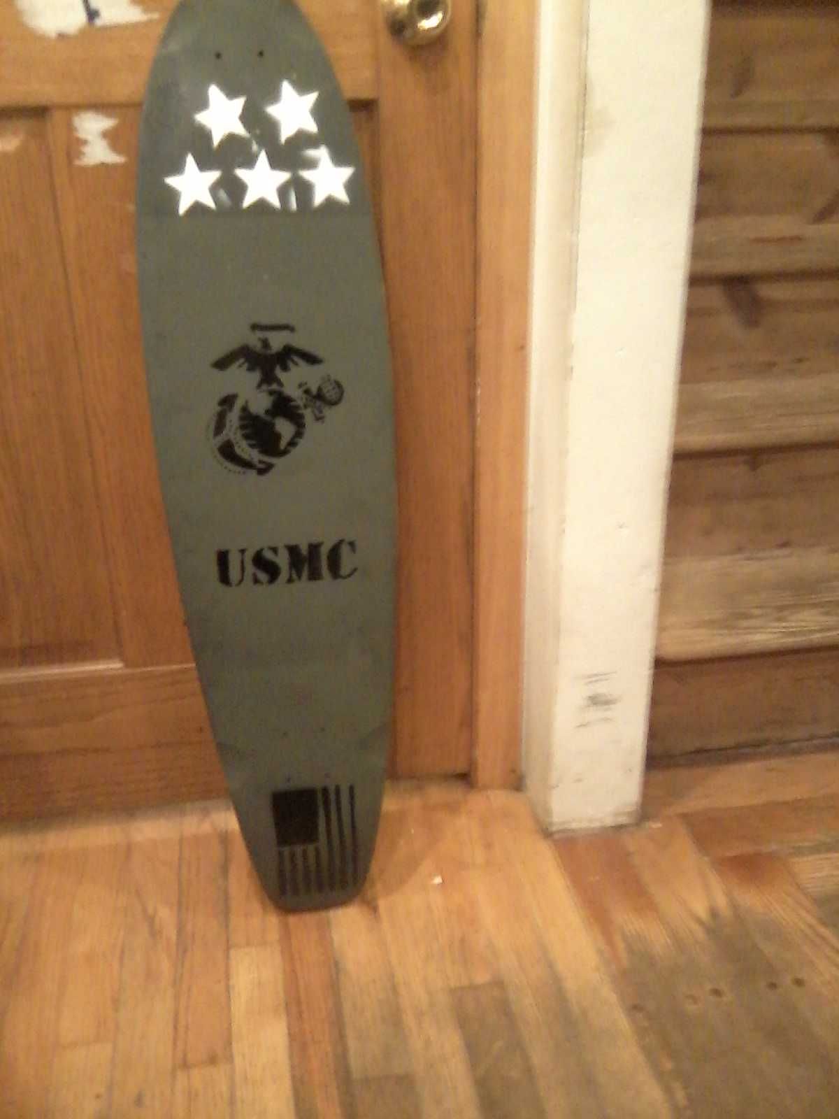 Repaint Your Longboard (military Tribute)
