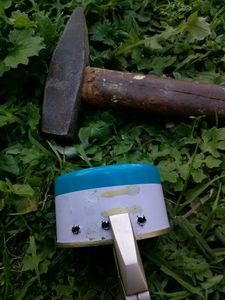 Use Pliers to Squash Sharp Bits in Holes