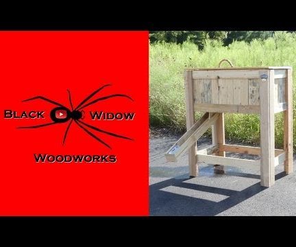 Beer Dispensing Rustic Cooler Box Made Out of Pallet Wood