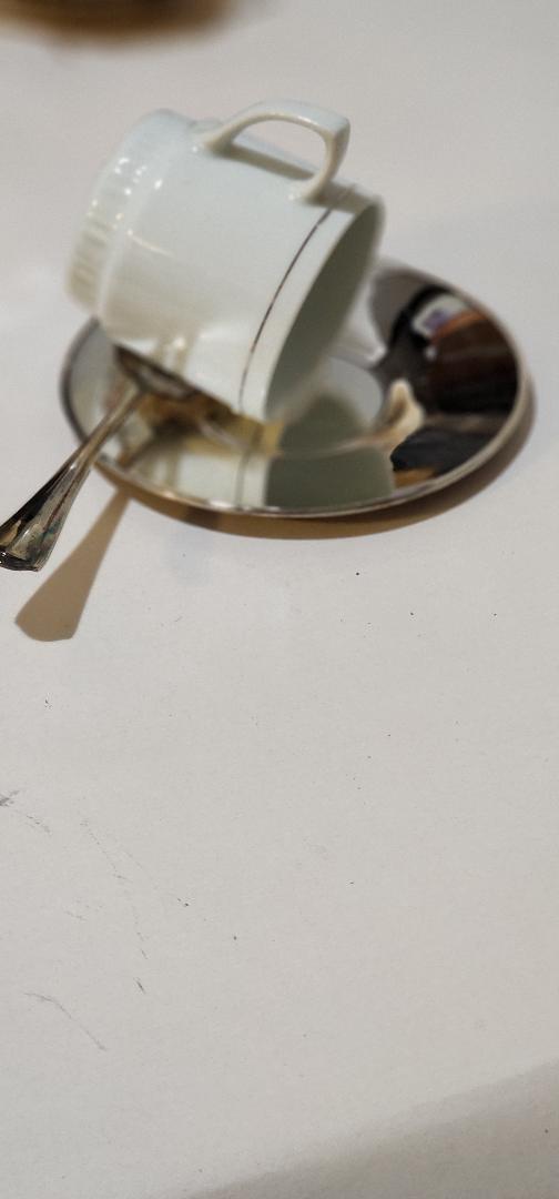 Placing the Cup and Spoon