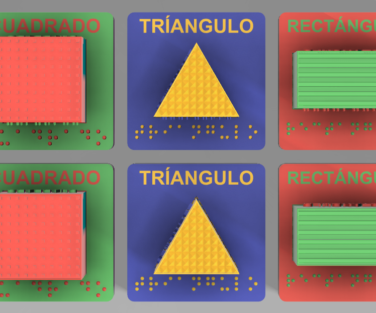 Juego Didáctico Para Niños Invidentes Para Imprimir En 3D