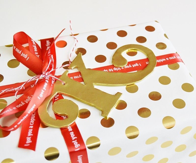 Clay Monogram Gift Tags