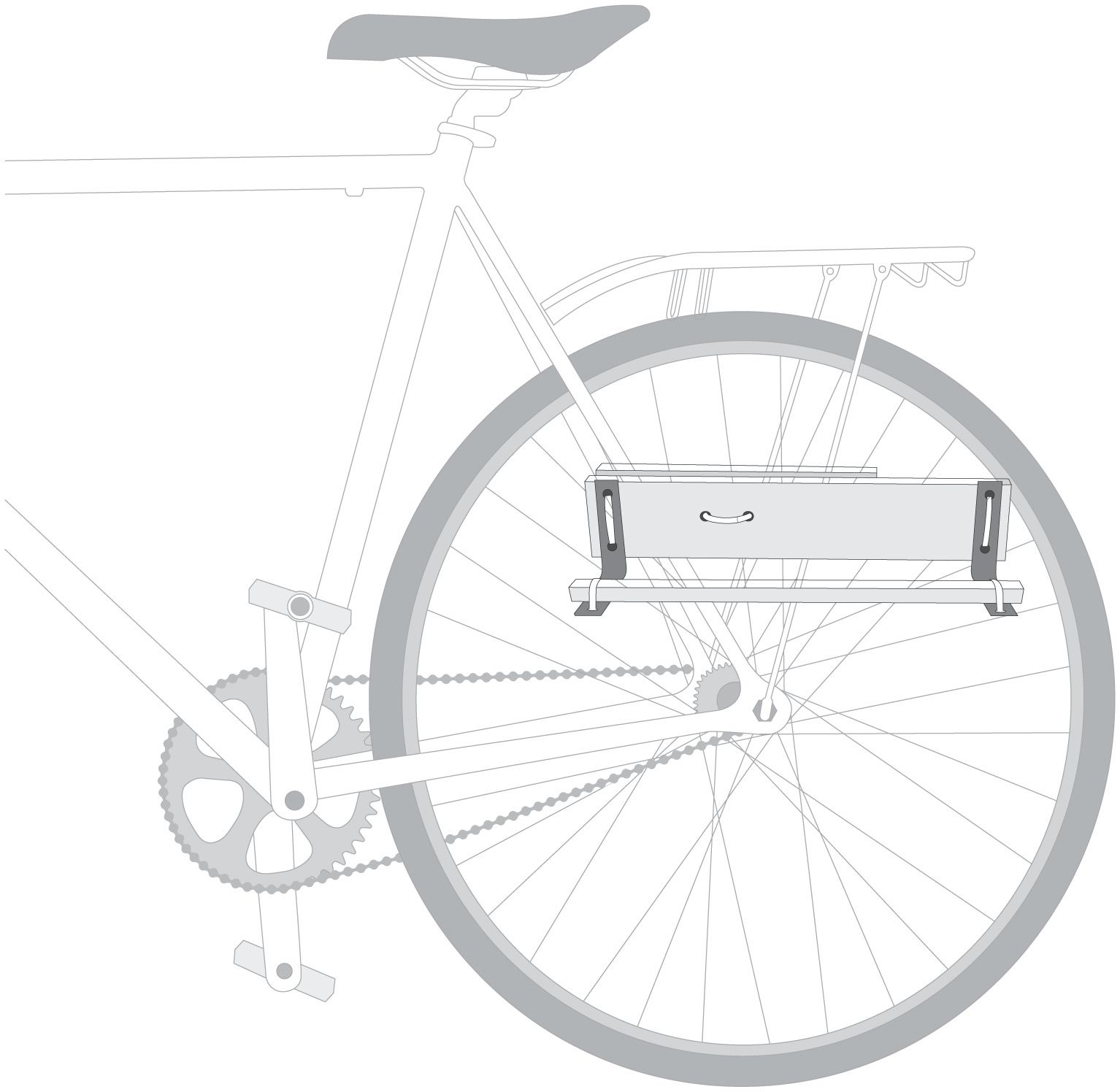 Side Shelf for a Bike