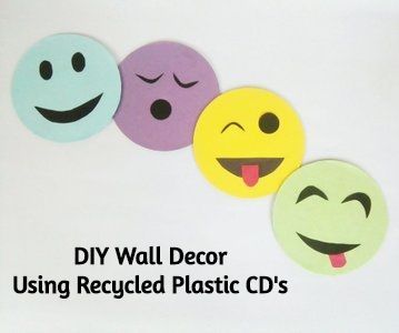 DIY Wall Decor - Using Recycled Plastic CD's