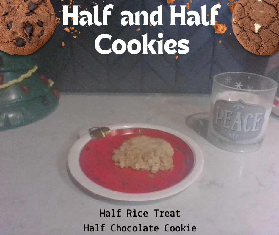 Half and Half Cookies (Rice Treat + Sugar Cookie)