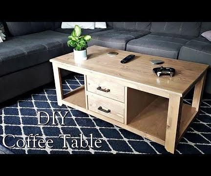 DIY Coffee Table With Storage