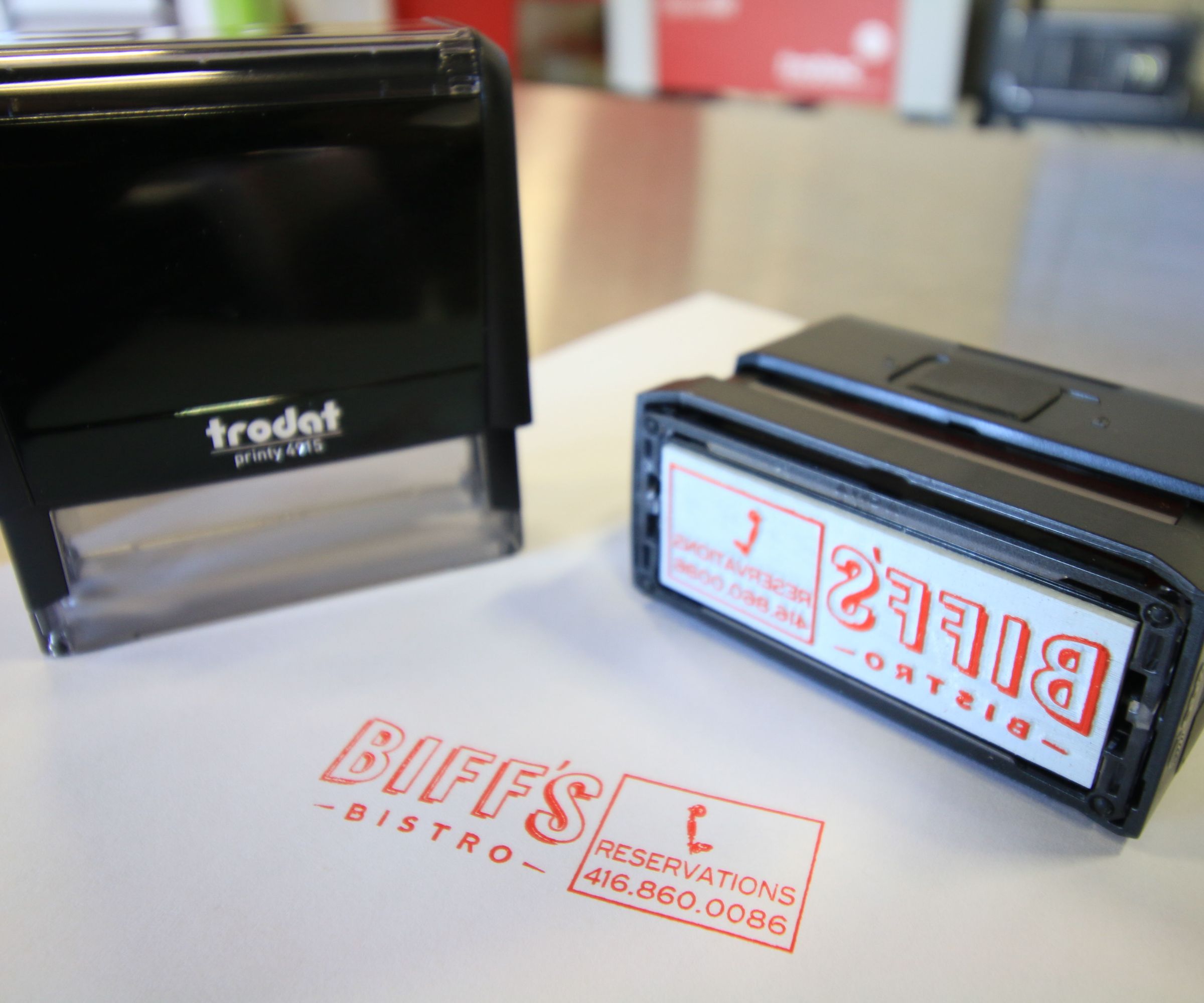 Laser Engraved Rubber Stamp