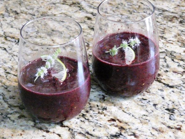 Watermelon Mint Blackberry Smoothie