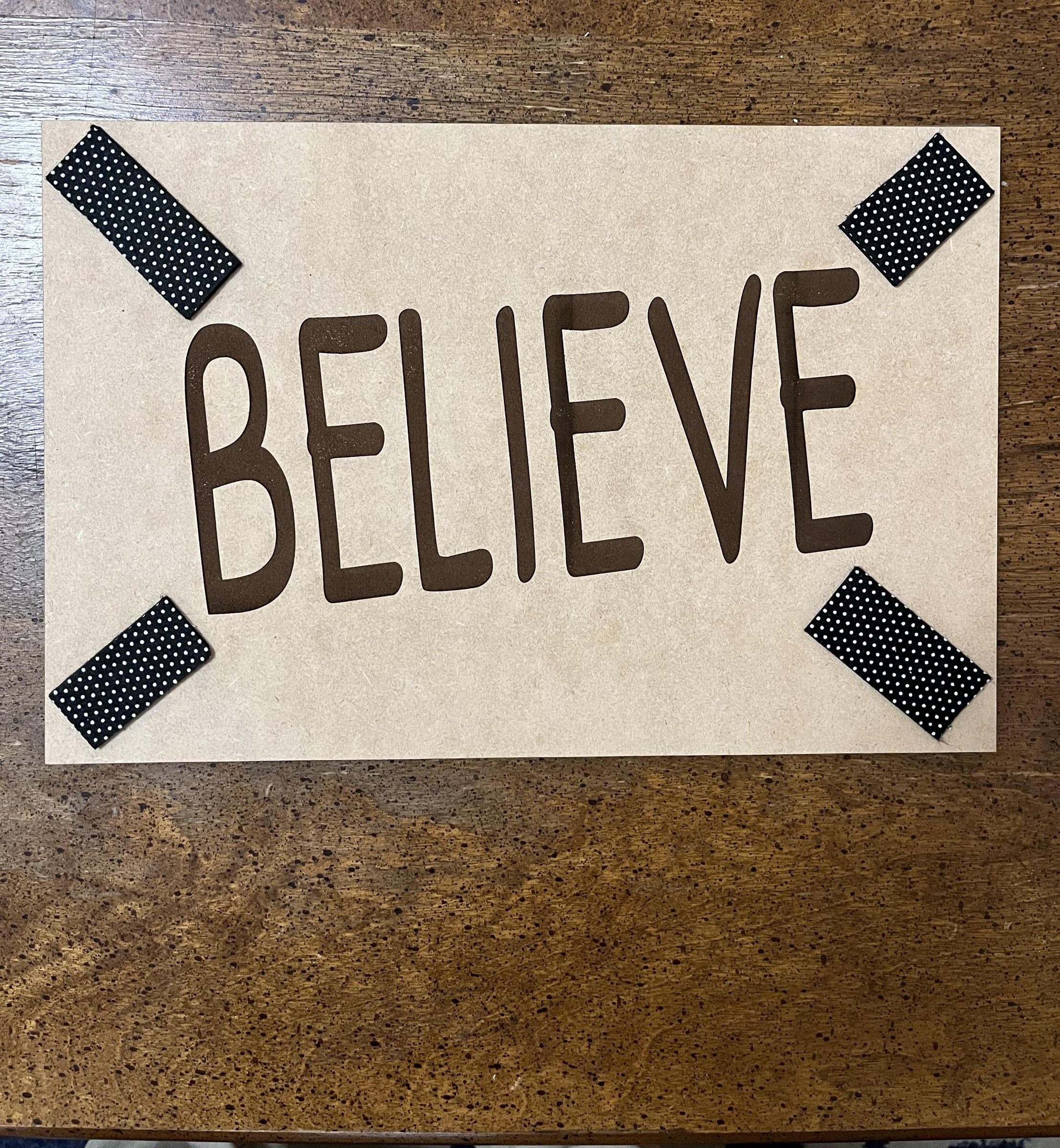 Ted Lasso Believe Sign Non-Slip Pad for Cutting Board