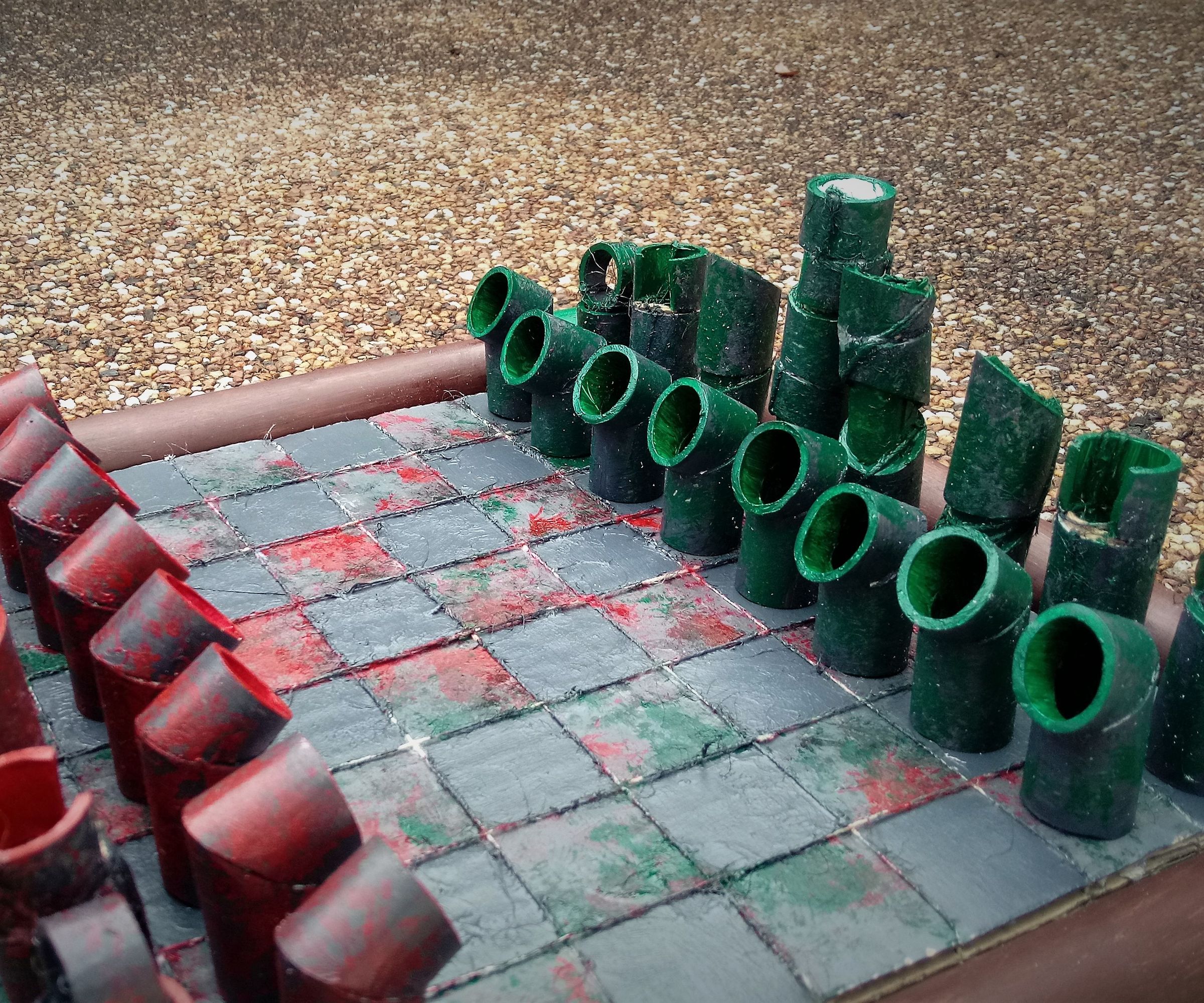 PVC Pipe Chess Set
