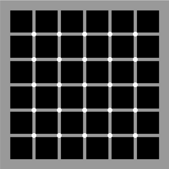 Optical Illusion - Mysterious Black Dots