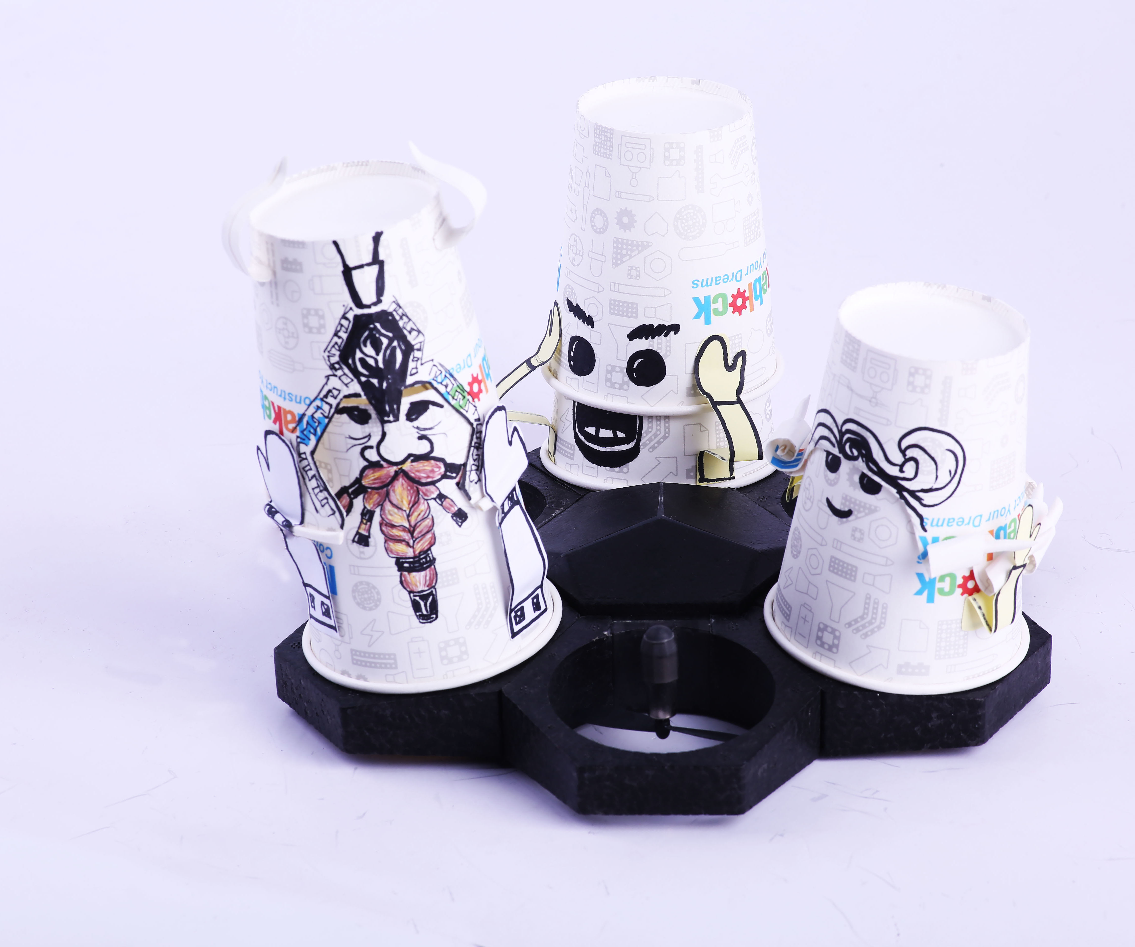  How to do a cartoon project with Airblock and paper cups