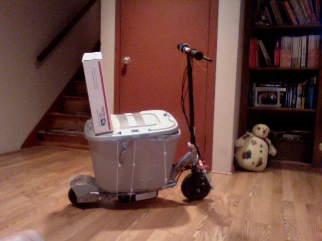 Homemade "cooler Scooter"