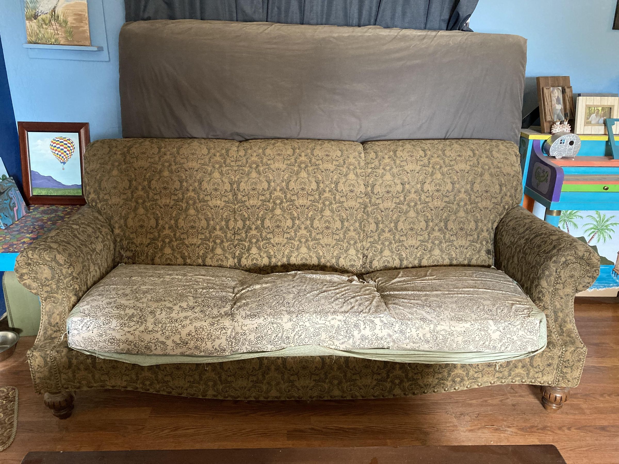 Reupholster a Couch With Old Jeans 10 Steps (with Pictures