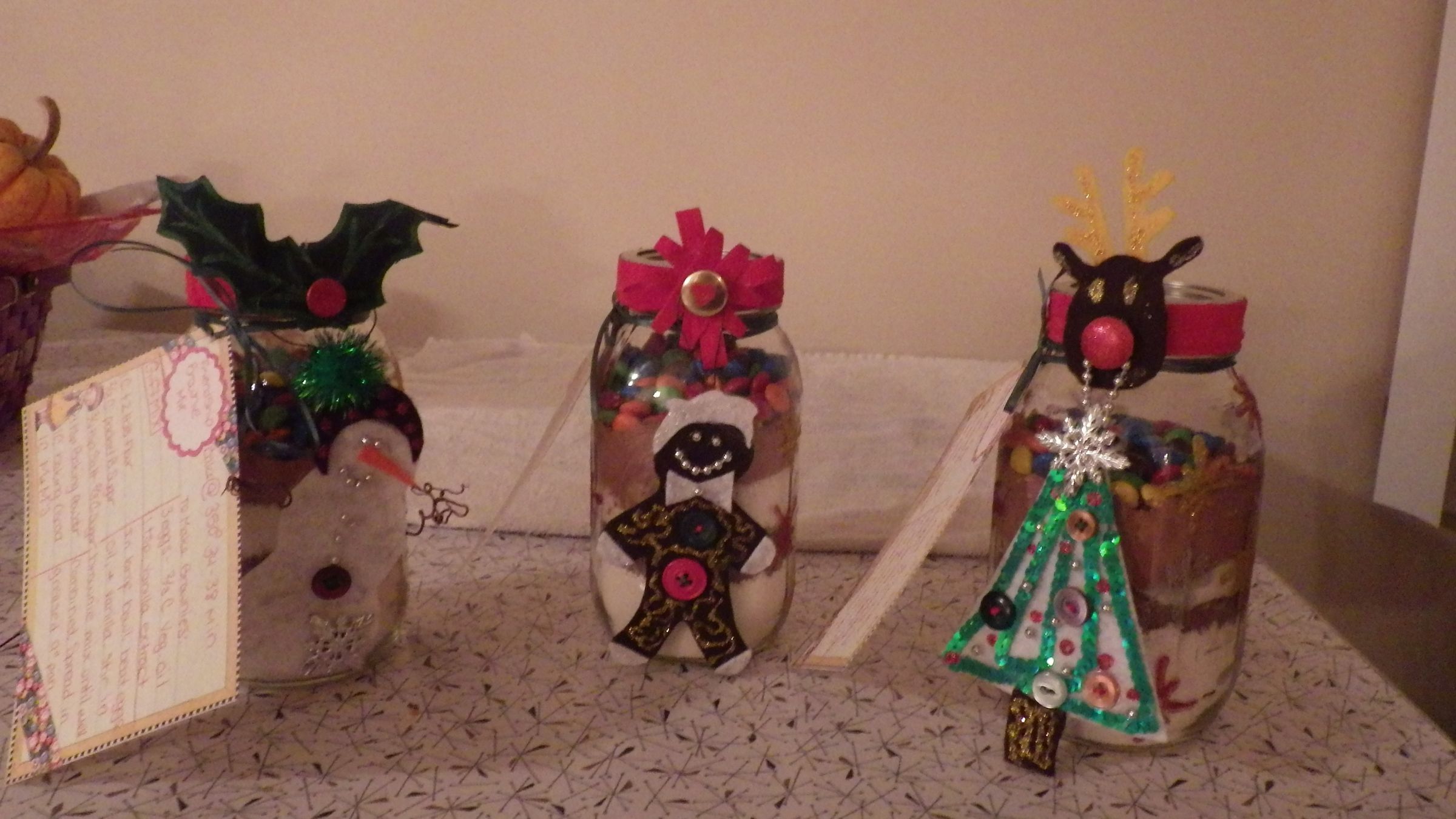 Brownie Mix Gift Jar With Ornament