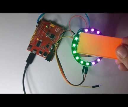 Arduino LED Ring Ultrasonic Distance Sensor