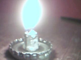 Metal, Oil Burning Candle