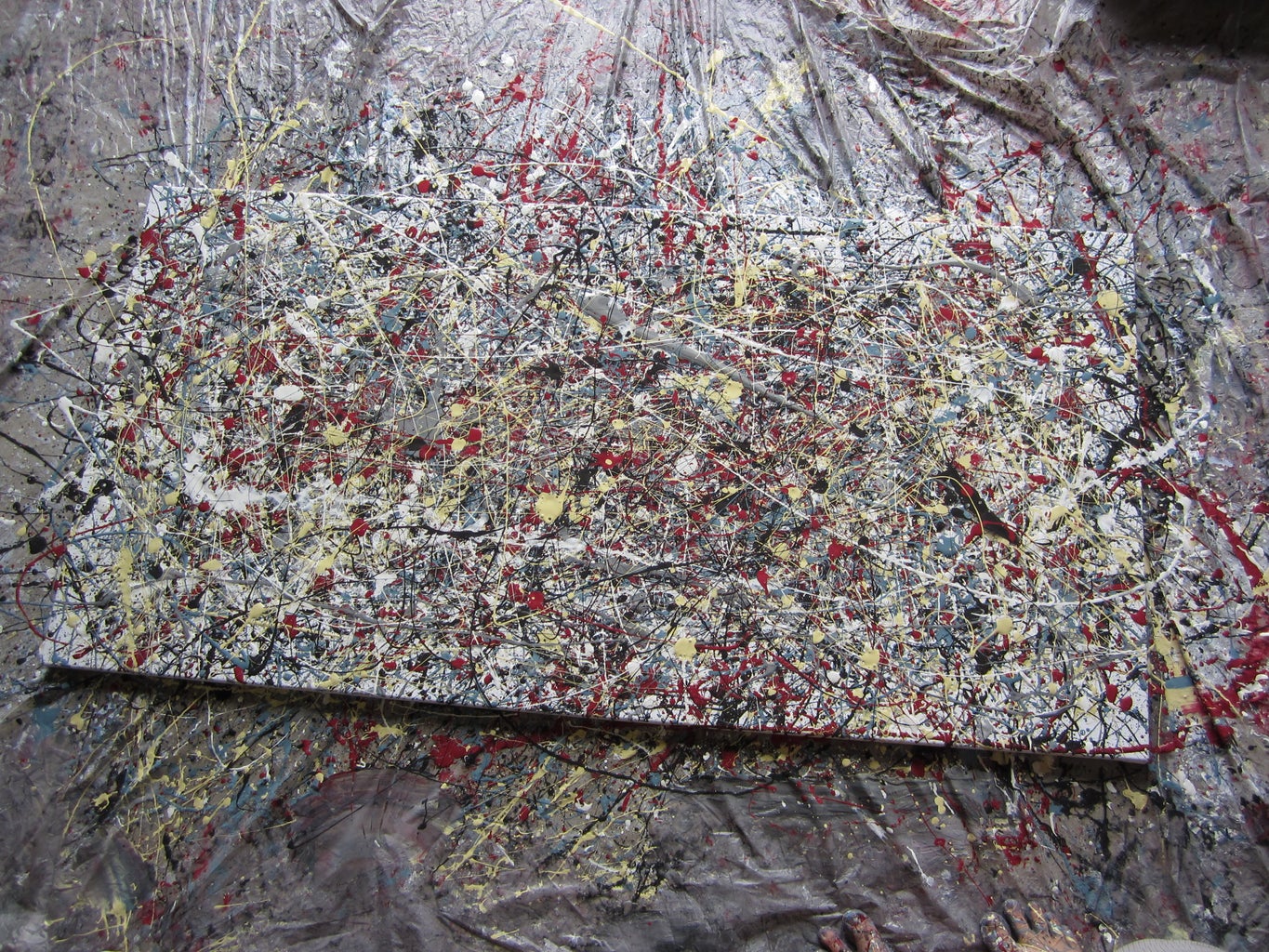 Make a Jackson Pollock Style Canvas Painting - Instructables