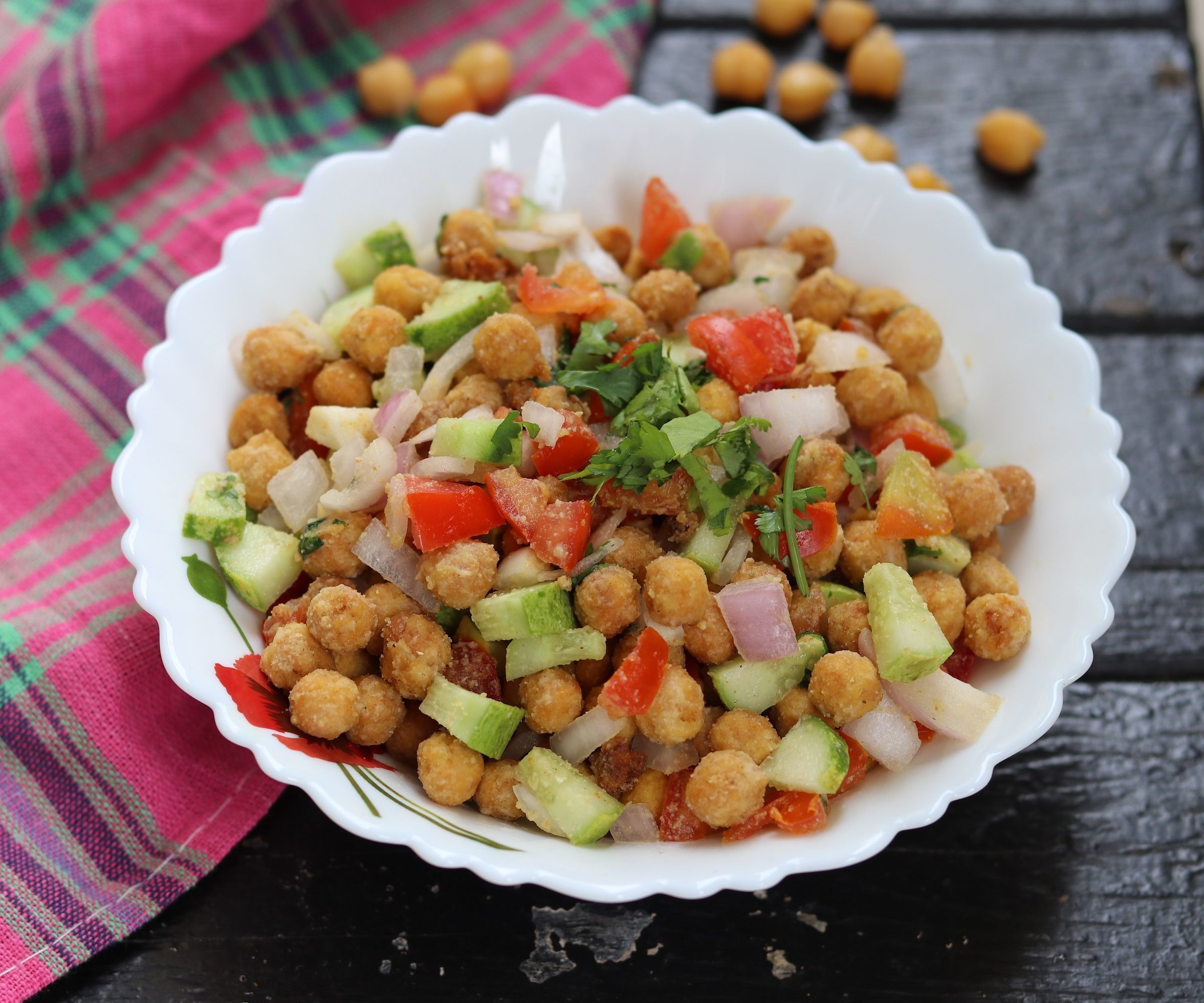 Crispy Chana Chaat in Airfryer