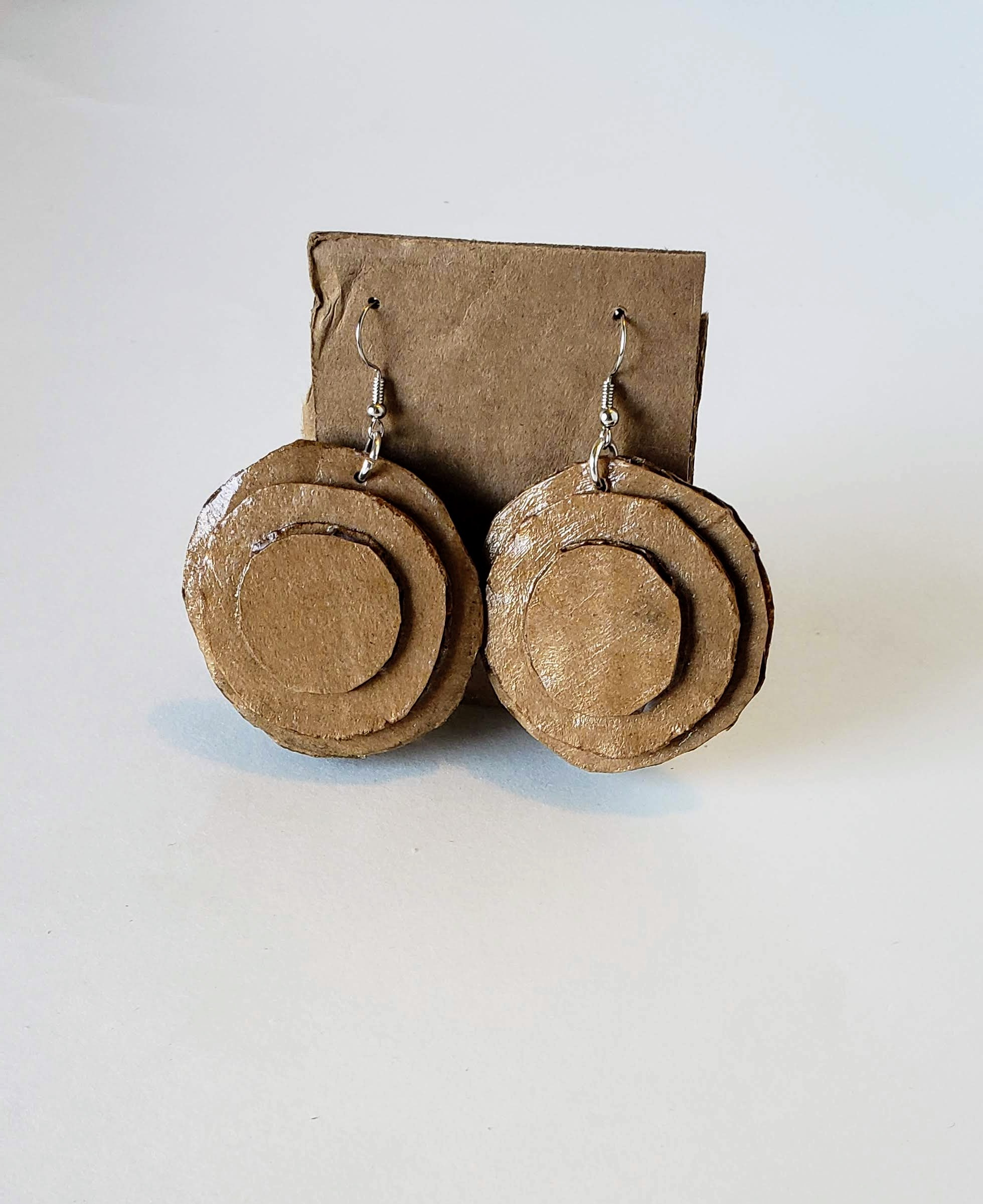 Recycled Cardboard Earrings 3 Steps (with Pictures) Instructables