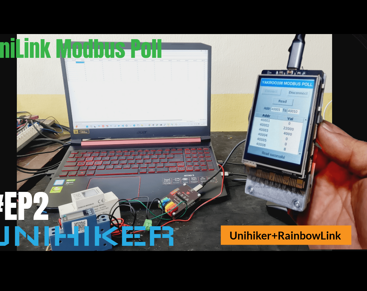 UniLink Modbus Poll: Unihiker+modbus