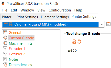 Slicer Settings 
