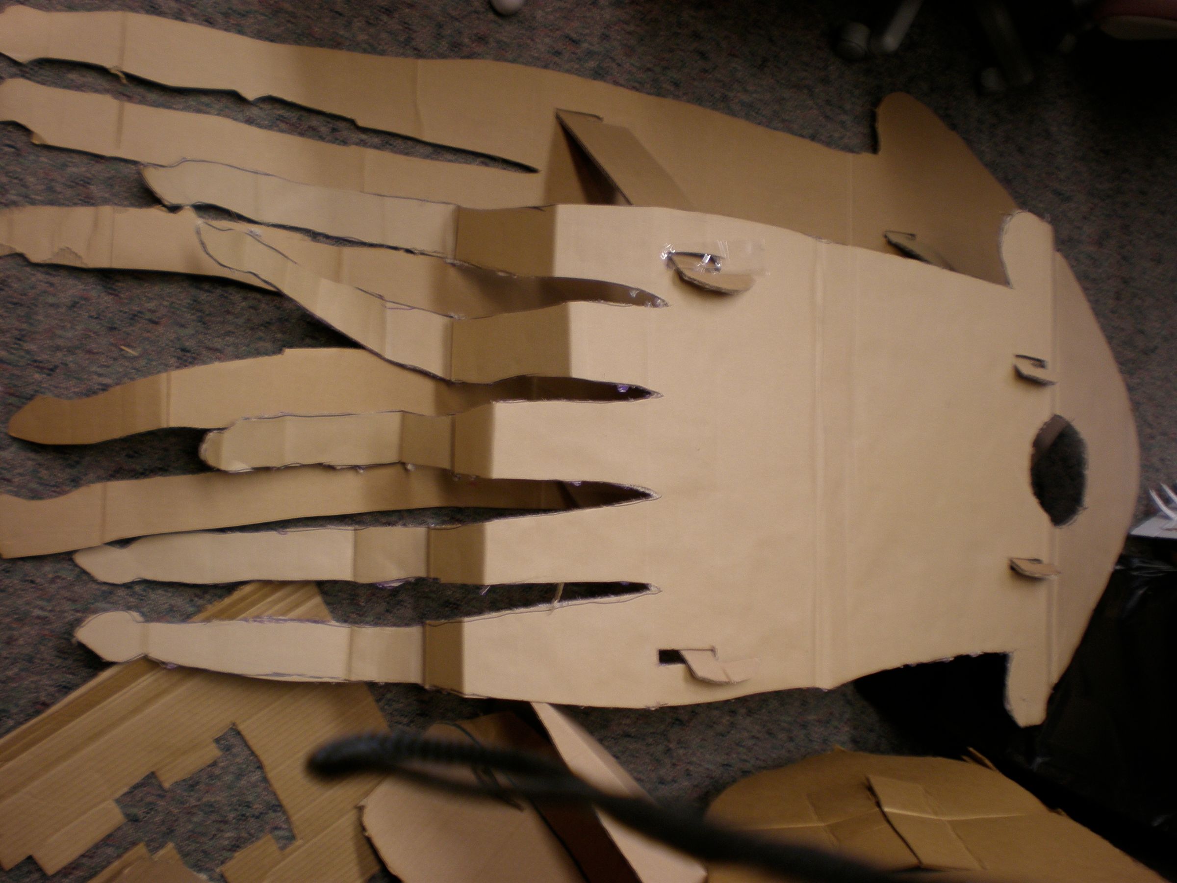Flat Pack Cardboard Costume: Sammy the Squid
