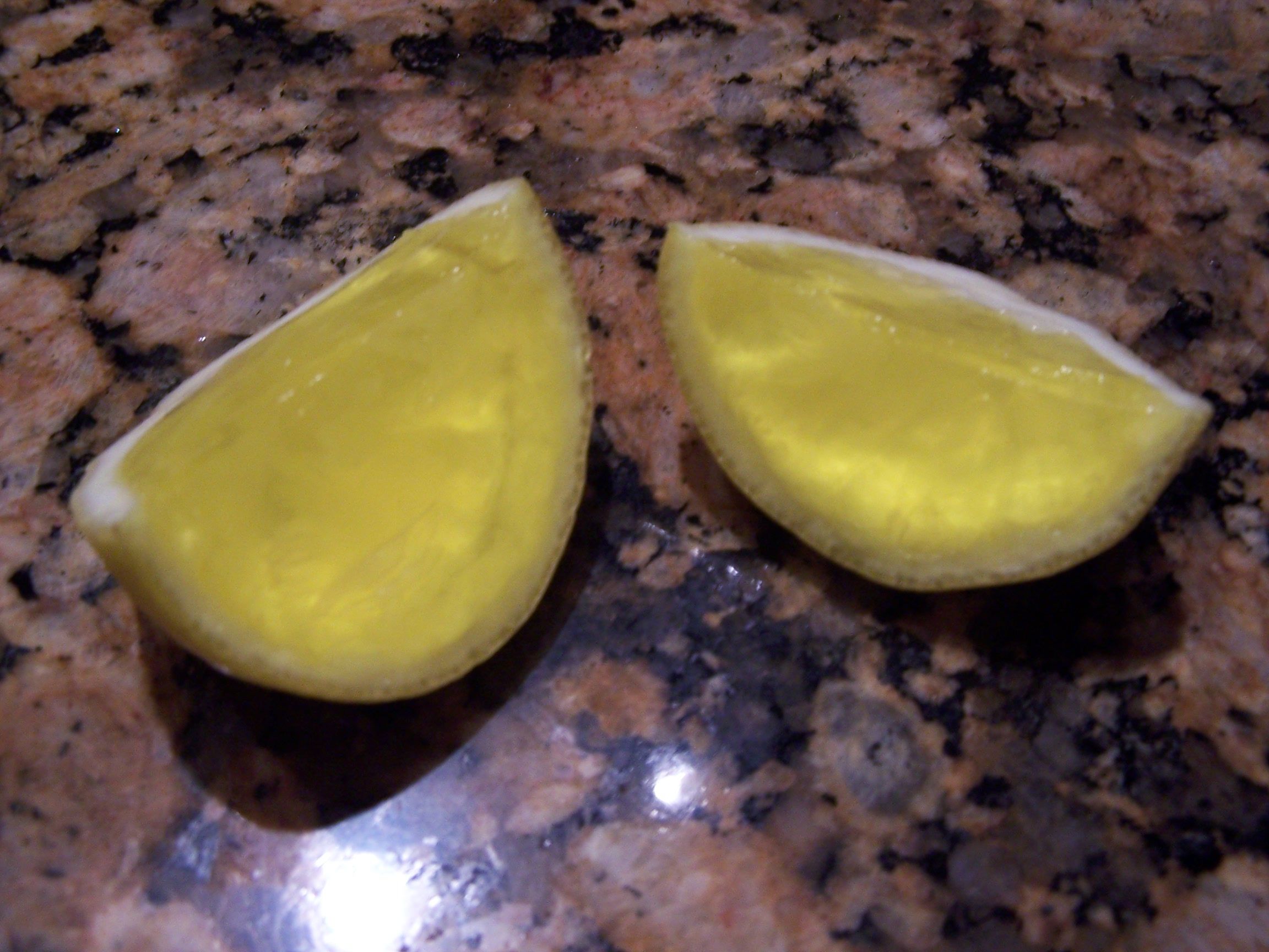 Jello Lemon Wedges!
