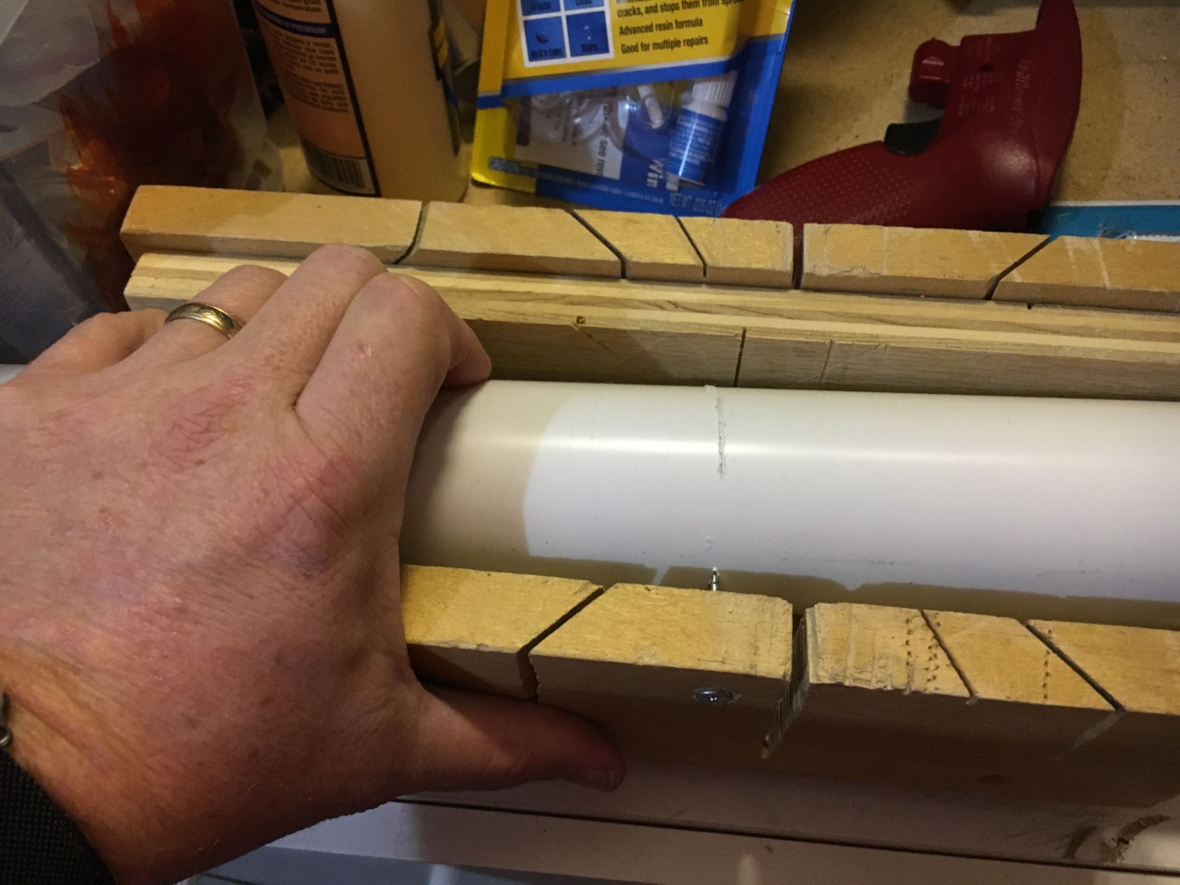 PVC Faux Bamboo Privacy Wall With LEDs 8 Steps (with Pictures