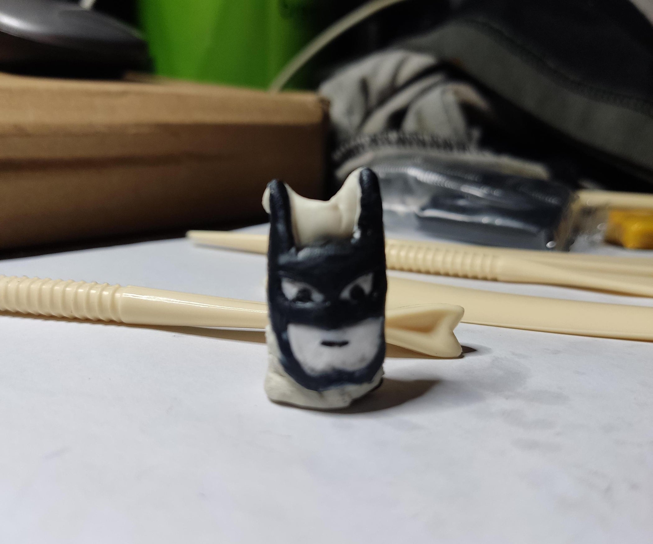 Fast Way Create 2d Batman Head Out of Clay 7 Steps Instructables