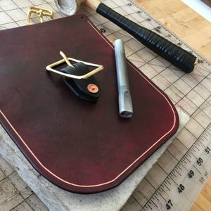 Groove Your Stitch Line and Attach Your Buckles 