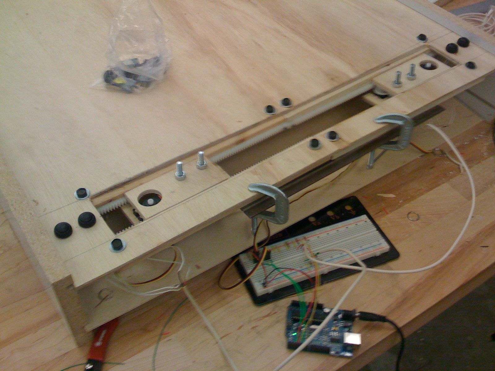 Awesome Moving Gears Controlled by Awesome Buttons (to Be Continued)