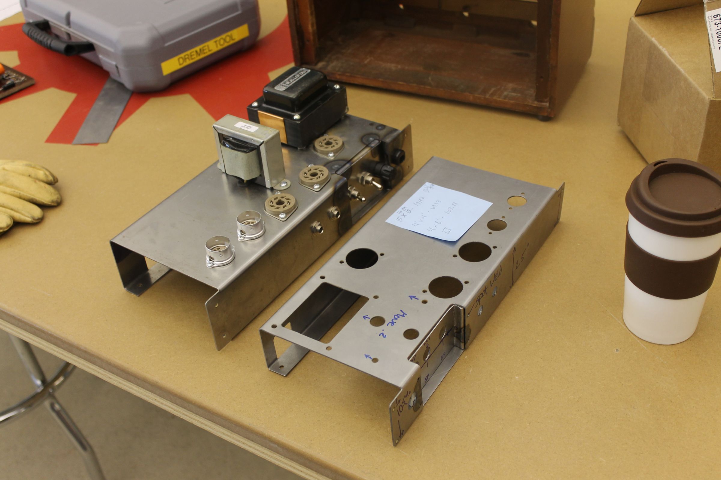 Make a Guitar Amplifier Chassis Out of Sheet Metal 8 Steps