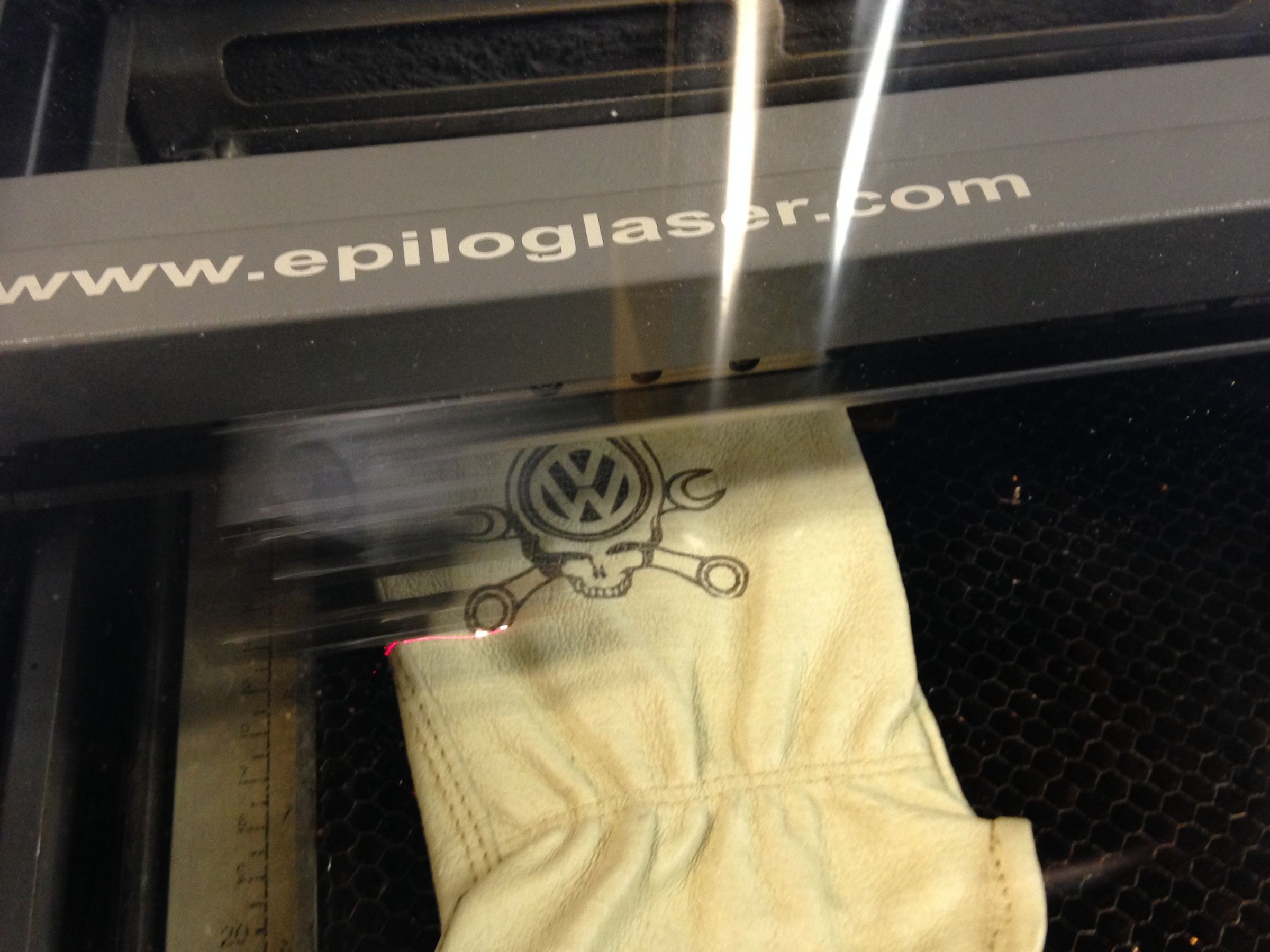 Laser Etch Leather Gloves 4 Steps Instructables