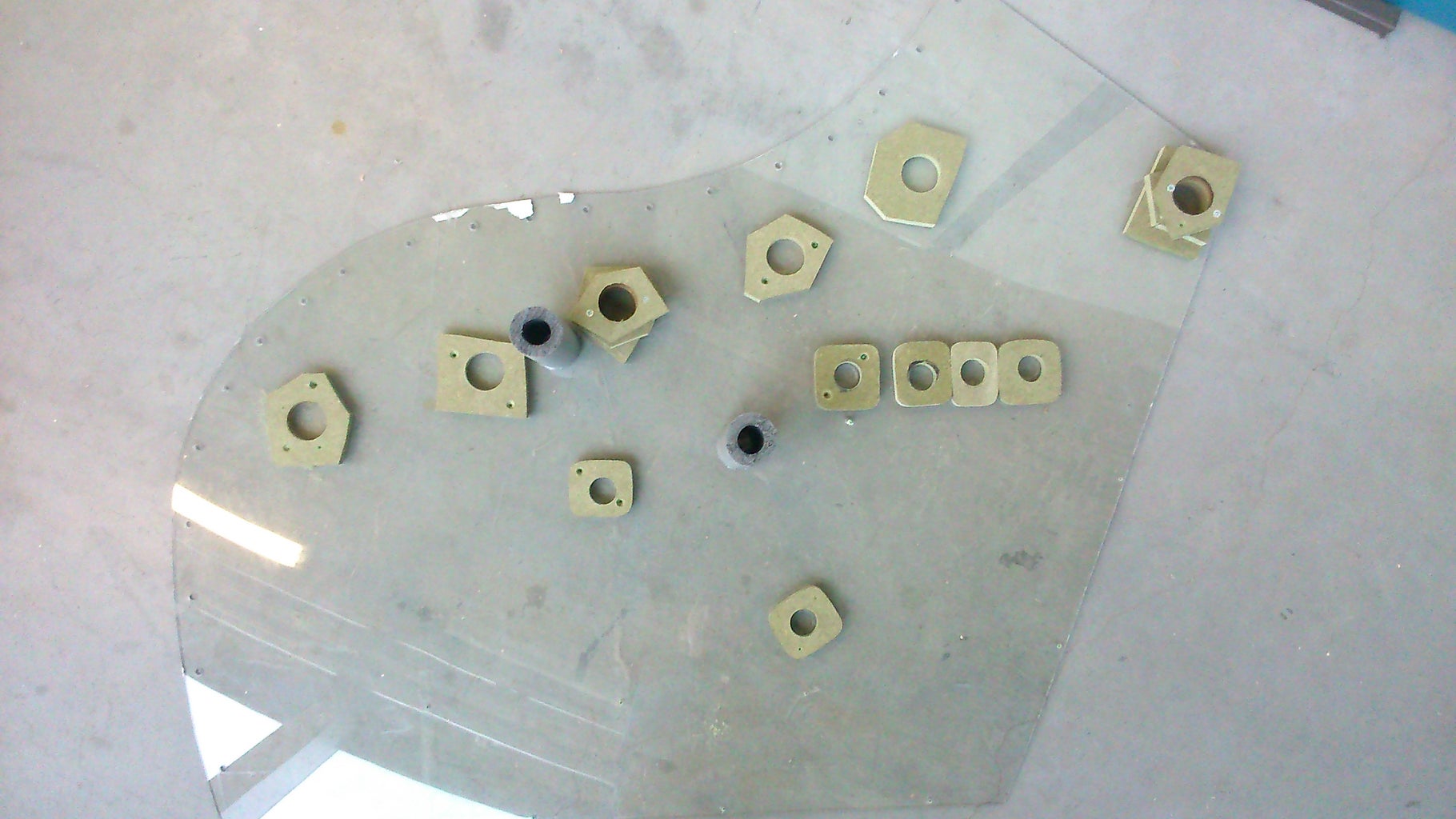 homework machine drawing Left Body Plate (perspex)