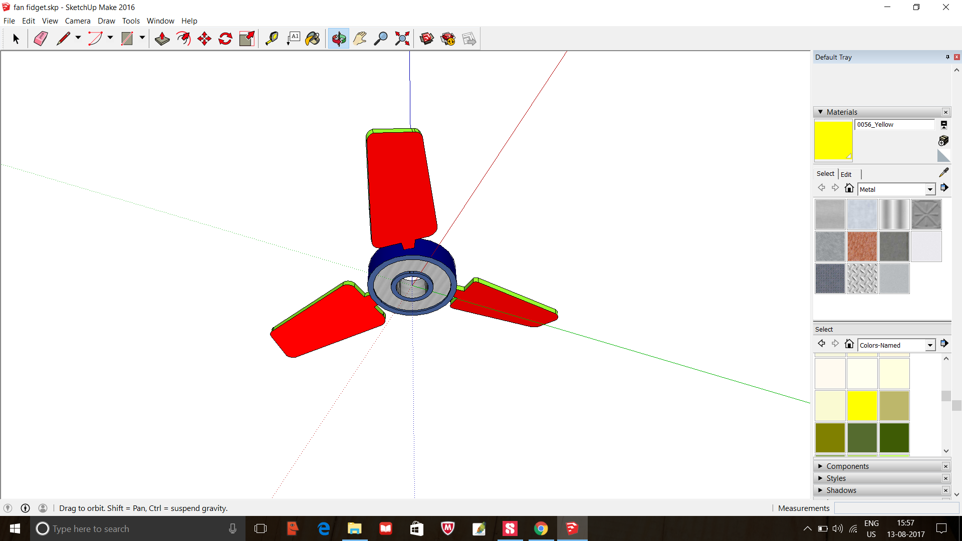 Fan Design Fidget Spinner