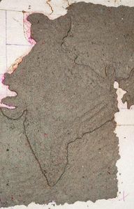 Fill the Background of Map With Paper Mache