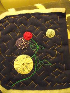 Embroider Stems and Leaves