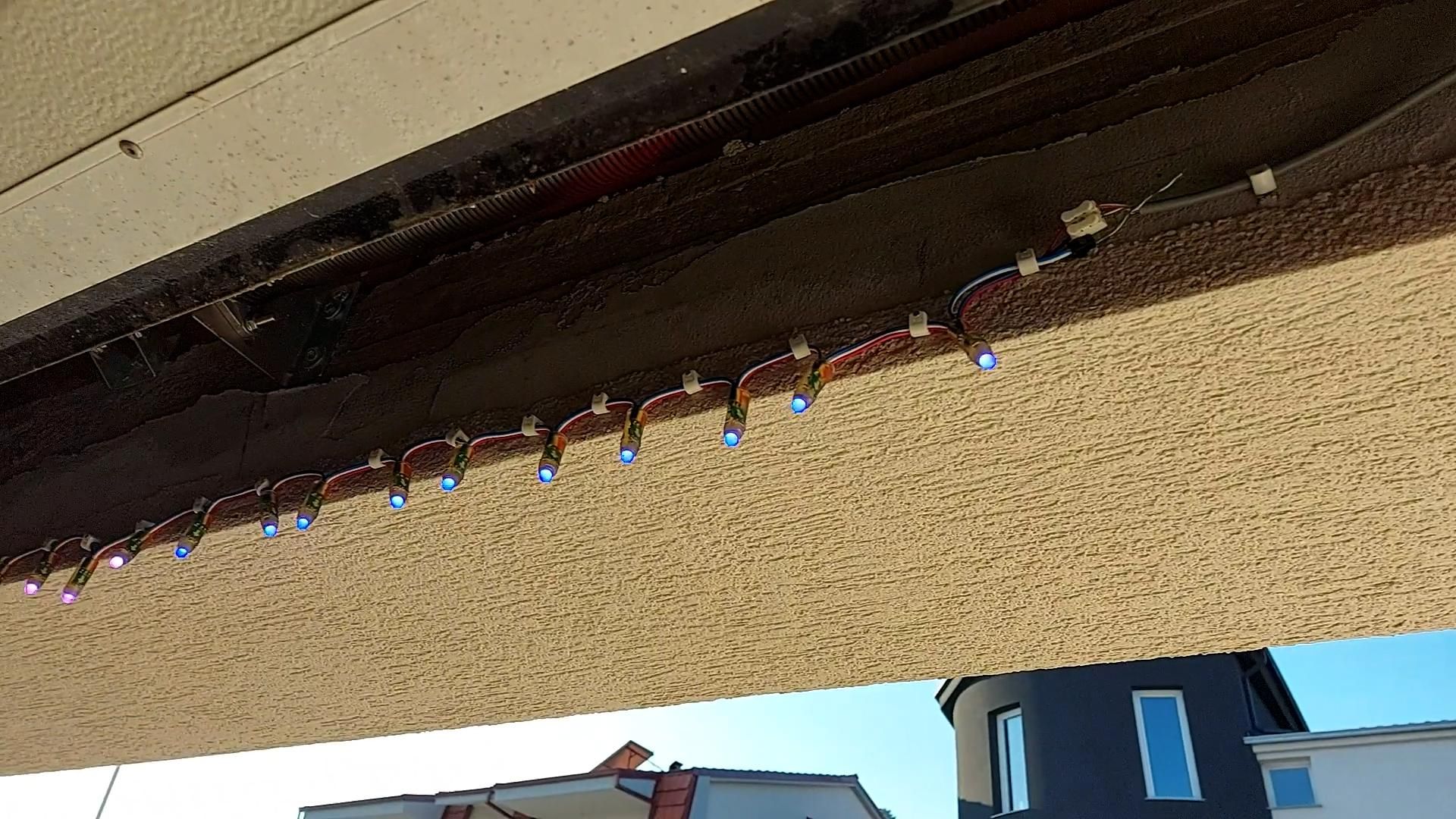 NeoPixel Garage Door Christmas Lights 5 Steps Instructables