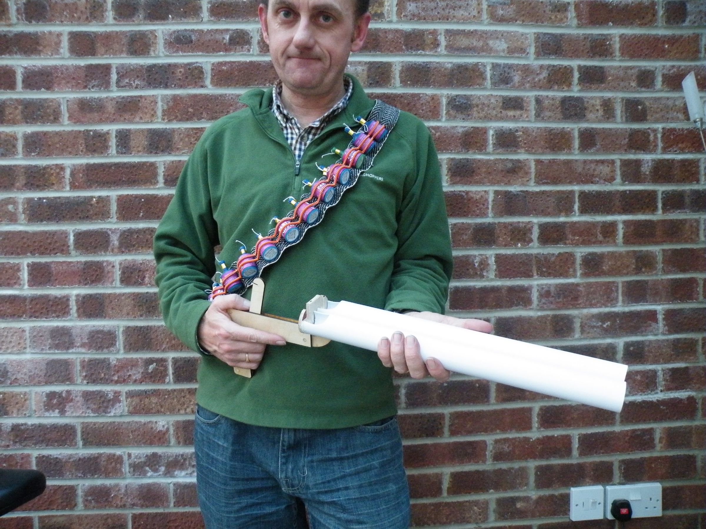 Make a Party Popper Bandolier, the Essential Shotfun Accessory.