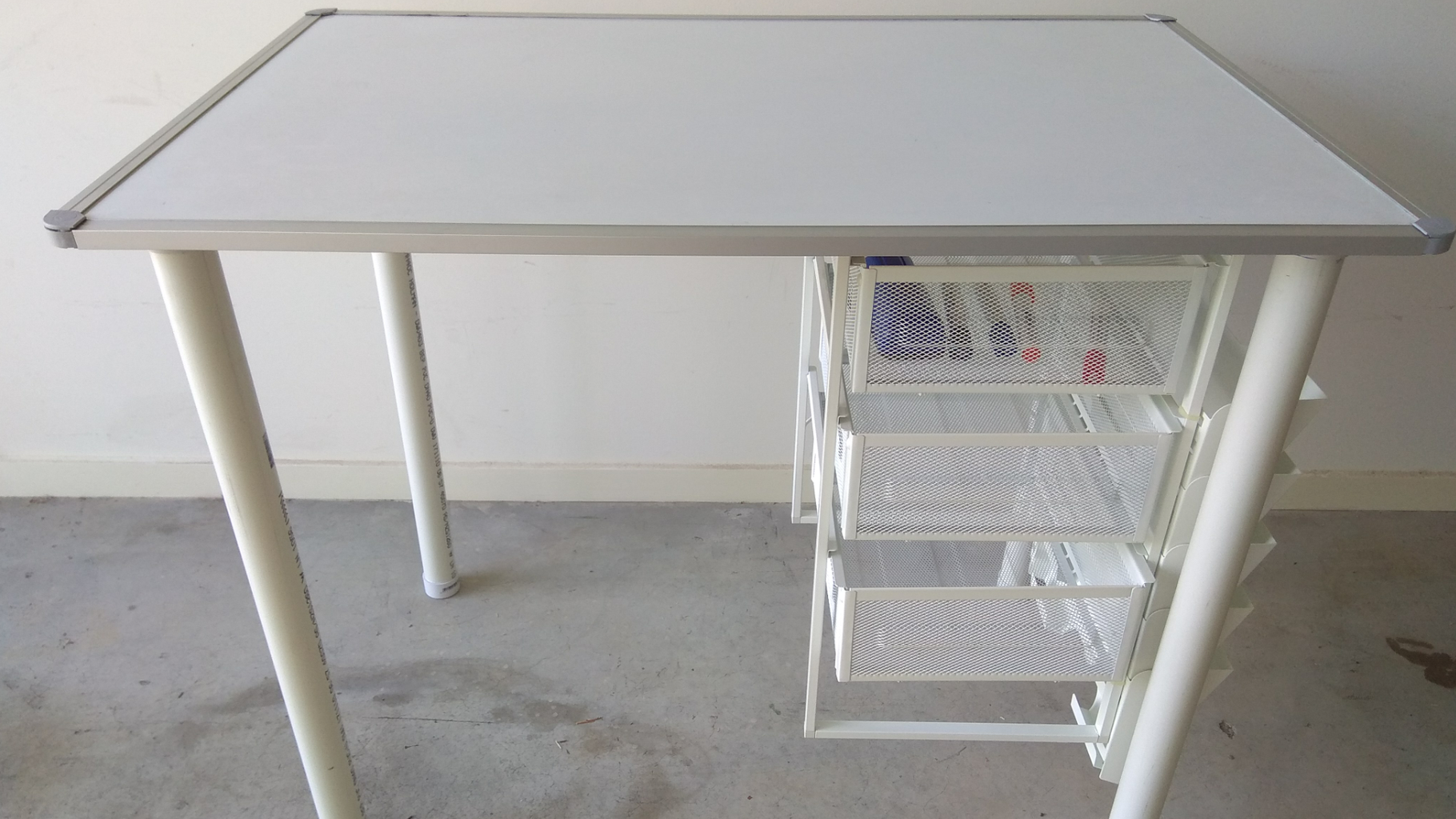 Whiteboard Study Table Ikea Hack 3 Steps with Pictures